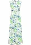 IZIA Damen Maxikleid mit Allover-Print 19322912-IZ010, BLAU GRÜN, M