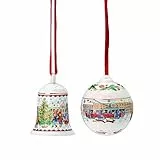 Hutschenreuther 02486-727448-28688 2023-Weihnachtsklänge Glocke/Kugel, 2 Teilig