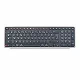 Contour Balance-Tastatur | kabellose Tastatur mit USB-Empfänger | UK-Layout | super dünn | Ziffernblock + Medientasten | Zuhause und Büro | für Windows und Mac