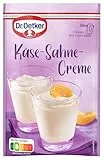 Dr. Oetker Käse-Sahne-Creme Dessert, 18er Pack Dessertpulver zur Zubereitung eines Käse-Sahne Cremedesserts, 18 x 63 g Nachtisch mit Käse-Sahne-Geschmack