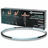 Schildkröt Fitness-Hoop, Hula-Hoop Ring, 100cm Durchmesser, 1,2kg, Anthrazit-SkyBlue, in 4-Farb Karton, 960236