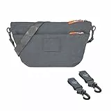 LÄSSIG Baby Kinderwagenorganizer Umhängetasche Kinderwagentasche inkl. Kinderwagenbefestigung/GRE Buggy Bum Bag anthracite