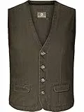 Jan Vanderstorm Herren Weste Torell oliv, 2XL (XXL) - 62