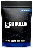 L-CITRULLIN Malat Pulver 2:1 - Hohe Reinheit - Hochdosiert - Vegan - Abgefüllt In Deutschland - Rein aus pflanzlicher Fermentation - Premium 250g Aminosäure