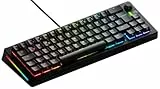 GLORIOUS Gaming GMMK 3 Mechanische Tastatur mit Drehknopf: Kompakt 65%, Dichtungssystem, Doubleshot PBT Tastenkappen, Aluminium Platte, Hot-Swap fähig, QWERTZ Deutsch