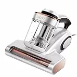 JIGOO J300 Milbensauger mit Staubmilben-Sensor und Intelligenter LED-Anzeige, 500W Milbenstaubsauger mit UV-Licht, Ultraschall, Für Allergiker, entfernt 99,9% Allergene von Matratzen, Betten und Sofas