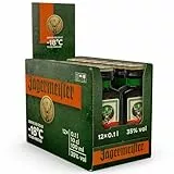 Jägermeister – 24 x 0,04l Premium Kräuterlikör Shots 35% Vol. als Party Geschenk – Aus 56 erlesenen Kräuter – Im Eichenfass gelagert – Das Original aus Wolfenbüttel