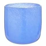 BUTLERS Windlicht 16 cm Glas - Seabreeze - Kerzenglas im individuellen Look | Stimmungslicht für Kommode & Tisch | Dekoration mit strukturierter Oberfläche