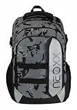 neoxx Schulrucksack mit Laptopfach Active Pro School Backpack Dragon Thunder grau
