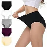 NUOZA Unterhosen Damen Unterwäsche Frauen Bauchweg Slip Damen Baumwolle 5er Pack High Waist Unterhose Taillenslip Wochenbett Unterwäsche Pantys Mehrfarbig L
