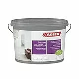 ADLER Aviva Home-Weiß Plus - 9 Liter - Wandfarbe mit Grundierung, Trockenbaufarbe, für Gipskarton und glatte Putze, lösemittelfrei