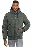 ALESSANDRO SALVARINI Herren Winterjacke (S-3XL) mit Kapuze - Teddyfleece innen komplett, Winddicht, Warme Jacke Männer - AS-320 Anthra Small
