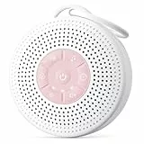 White Noise Machine Baby, Einschlafhilfe Babys mit 2000mAh Akku,Portable Sound Machine for Adults,21 beruhigende KlängeWeißes Rauschen Soundmaschine Mit Kindersicherung für kinderwagenschaukler