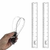 2 Stück flexibles Lineal 30CM lineal 30 cm grundschule flexibles Kunsttoff-Lineals Kunststoff Kleines Lineal Kinder Kleines Lineals Grundschule flexibel für Schulbedarf