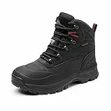 NORTIV 8 Herren Snow Winter Isolierte wasserdichte Outdoor-Stiefel,Size 44,Schwarz,A0014