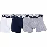 CR7 Cristiano Ronaldo Herren hautenge Boxershorts 3er Pack, 1x Weiß + 1x Schwarz + 1x Grau, M