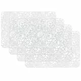 Vénilia Tischset Land, Platzset für Esszimmer, Esstischmatten, Telleruntersetzer, Platzdeckchen, abwischbar, lebensmittelecht, 45 x 30 cm, 4 Stück