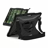 URBAN ARMOR GEAR Plasma Case - Microsoft Surface Pro 11 / Pro 10 / Pro 9 Hülle (Designed for Surface Zertifiziert, Handschlaufe & Schultergurt, Type-Cover/Surface Pen kompatibel) Ice