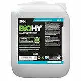 BiOHY Allzweckreiniger (10L Kanister) | Bodenreiniger Konzentrat für Parkett, Fliesen & Hartböden | Reiniger für Wischroboter, Saugwischer & Saugroboter | Schaumarmes, ergiebiges Reinigungsmittel