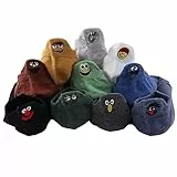 GEYIWSSXY 10 Paare Herren Socken Baumwolle Netter Cartoon Bestickte Lustig kurz Unisex Knöchel Socken
