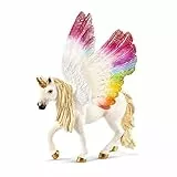 SCHLEICH BAYALA | Geflügeltes Regenbogeneinhorn 70576 | detailgetreue, Fantastische Figuren | tolles Geschenk für Mädchen und Jungen | schöne Sammelfiguren | Spielfigur ab 5 Jahren | 13 x 12 x 15 cm