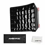 AMBITFUL 35.5cm x 29.5cm LED Video Light Diffuser Honeycomb Grid Softbox LED Panel Light Softbox + Honeycomb Grid for LED Panel Light