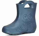 Ladeheid Eva federleichte Kinder Gummistiefel für Jungen und Mädchen Regenschuhe Bequeme und wasserdichte Regenstiefel Kinder LA-CA-01