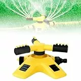 360º Sprinkler automatisch für Bewässerung, Verstellbarer Wassersprühbereich, Sprinkler für Rasen, 3 Arm Sprenger, Rasensprinkler für Bewässerungsanlagen