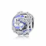 Jokmeo 925 Sterlingsilber Charm Anhänger Perle, passend für Pandora & europäische Armbänder und Halsketten, modischer Schmuck für Frauen.