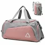 Suweir Sporttasche Damen 45L Reisetasche mit Schuhfach Nassfach Wasserdicht Weekender Travel Gym Duffle Bag mit Rucksack Schwimmtasche Saunatasche Trainingstasche für Reisen, Fitness, Sport