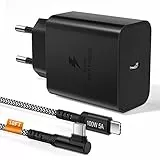 45W USB C Ladegerät, USB C Netzteil Schnellladegerät Ladekabel mit 3M USB C Kabel für Samsung Galaxy S24 S23 S22 S21 S20 FE S10 S9 S8 A55 A54 A53 5g A52 A51 A50 A34 A33 A23 A13 Fast Charger Adapter