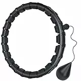 Pterygoid Smart Hula Hoop Reifen mit Gewichtsball für Erwachsene,Anfänger,24 Einstellbare Hula Hoop Reifen für Gewichtsverlust und Fitness