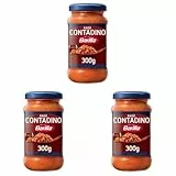 Barilla Pastasauce Ragu Contadino 300g | Italienische Pasta-Sauce mit Tomaten, Rotwein und Fleisch, Nudel-Sauce, Bolognese (Packung mit 3)