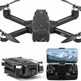 Drohne GPS Professional 4K Kamera Adult,Drohne FPV Faltbare Drohne Großer Reichweite,Follow Me Drohne GPS Auto Return Home Kreisflug Rückkehr bei Schwacher Batterie Headless Modus,unter 249g