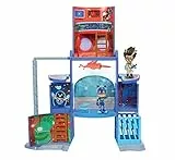 Simba PJ Masks Hauptquartier/Mission Control Spielset/mit Catboy und Romeo Figur/Pyjamaheld und Bösewicht/mit Licht und Sound/aufklappbar / 57cm hoch, für Kinder ab 3 Jahren