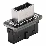 ASHATA USB Frontplattenadapter, Vertikaler 3.1 Frontplattensockel 3.0 19 Pin/20Pin auf Typ-E Header Adapter, 3.1Gen 2 bis zu 10Gbps, für Motherboard