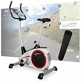 Christopeit Heimtrainer Fahrrad Ergometer AL 2 / AL 2 S bis 150kg, 24 Widerstandsstufen, 9kg Magnet-Bremssystem, leise, Soft-Touch-Computer (AL 2 S Digital inkl. Bodenschutzmatte)
