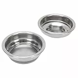 TOPINCN 58 Mm Druckfilterkorb, 58 Mm Doppelwandige Filterkörbe, Kaffeefilterkorb aus Edelstahl mit Gleichmäßiger Extraktion für Kaffeemaschine