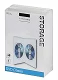 Vivanco DVD Hülle, Case, Doppelhülle für 2 DVDs, CDs, Blue-rays, 5er Pack transparent