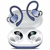 Bluetooth Kopfhörer,Kopfhörer Kabellos Bluetooth 5.4, 68Std Kabellose Kopfhörer mit Tiefer Bass, In Ear Kopfhörer mit 4 ENC Klarer Mic, IPX7 wasserdichte Ohrhörer mit Ohrhaken für Sport Arbeit Studium