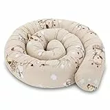 Totsy Baby Seitenschläferkissen Bettschlange Body Pillow 200 cm Baumwolle - Kopfkissen lang Bettrolle Schlafkissen Nackenrolle Kissen Oeko-Tex Giraffen