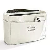 jinminamz Innentasche für Handtasche, Organizer Tasche Groß, Innentasche für Handtaschen, Mehrere Fächer Taschen Organizer Shopper, Taschenorganizer Shopper Geeignet für Tragetaschen, Pendlertaschen