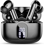 Bluetooth Kopfhörer, Kopfhörer Kabellos Bluetooth 5.4 Sport In Ear Kopfhörer mit 4 Mikrofon, 40 std Spielzeit, LED-Anzeige, ENC Lärmreduzierung, Tiefer Bass Ohrhörer für Arbeit und Studium