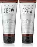 American Crew 2-in-1 Hautfeuchtigkeitscreme und Bart-Conditioner, 100 ml (Packung mit 2)