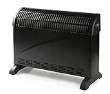 DOMO DO7350CH Elektroheizung Standgerät - Konvektor Heizung mit Turbo Funktion - Regulierbare Temperatur - 3 Positionen - Überhitzungsschut - 3 Leistungsstufen - 2000W - Schwarz