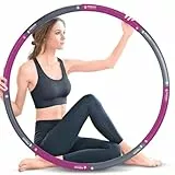 FEECCO Fitness Hoop Reifen Erwachsene – Zum Abnehmen – 1 kg Lila und Grau