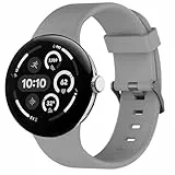 TOPsic Silikon Armband für Google Pixel Watch 3 45mm, Nahtlose Verbindung Schnellverschluss Uhrenarmband Silikon Sport Armband Kompatibel mit Google Pixel Watch 3 45mm Smartwatch Damen Herren