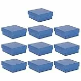 Cabilock 10 Stück Schachtel Schmuckkästchen Schmuckverpackung Schmuck Einzelhandel Boxen Quadratische Schmuck Aufbewahrungsbox Stud Ohrring Box Literatur Und Kunst Reisen Karton Stud-box