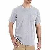 Carhartt Workwear Pocket T-Shirt S/S - Baumwoll T-Shirt,heather grey 034, XXL
