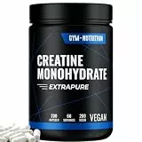 CREATIN Monohydrat Kapseln 3000mg – 200 hochdosierte, vegane Kapseln, Kreatin Monohydrat, Mesh 200, produziert in Deutschland, 66 Portionen